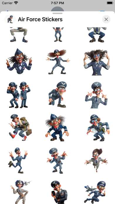 Screenshot #2 pour Air Force Stickers
