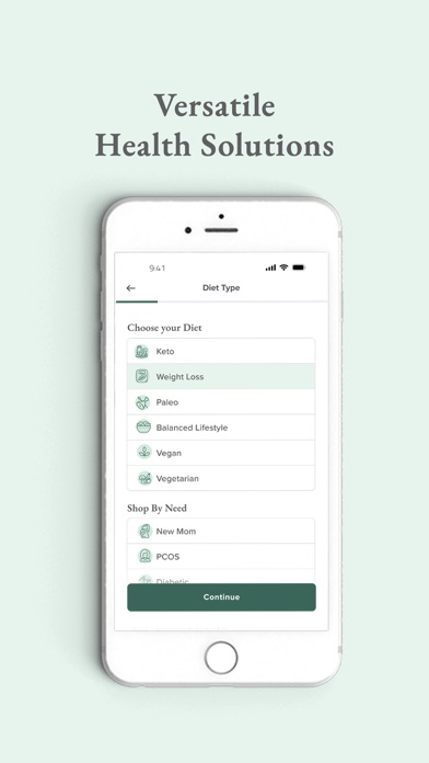 Basiligo Meal Plan Screenshot