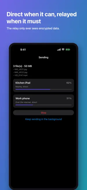 RelayPony: Fast File Transfer screenshot 3