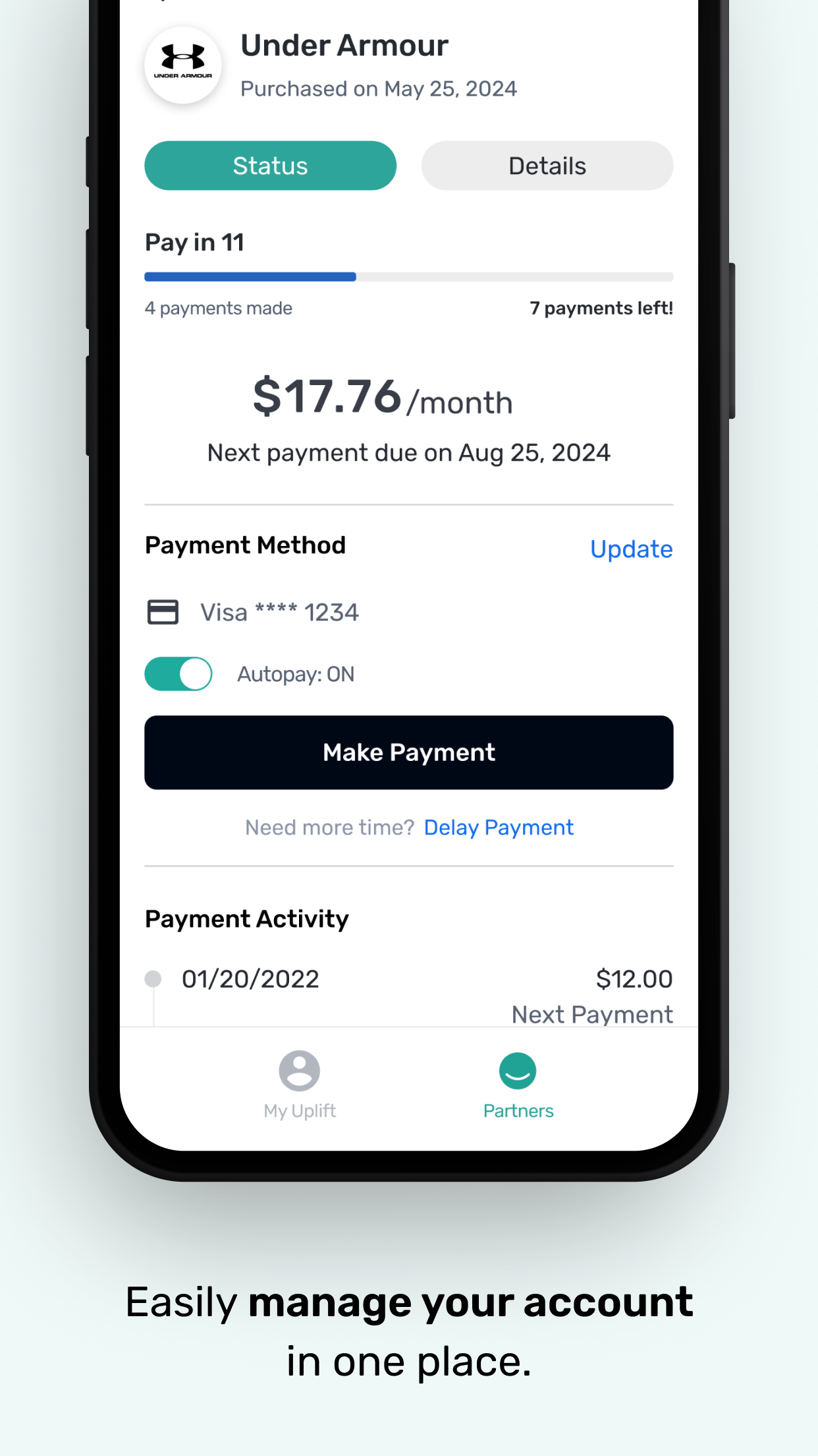Uplift - Buy Now, Pay Later screenshot 2