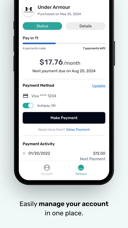 Uplift - Buy Now, Pay Later