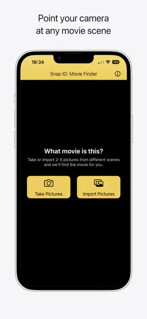 Snap ID: Movie & TV Finder screenshot 1