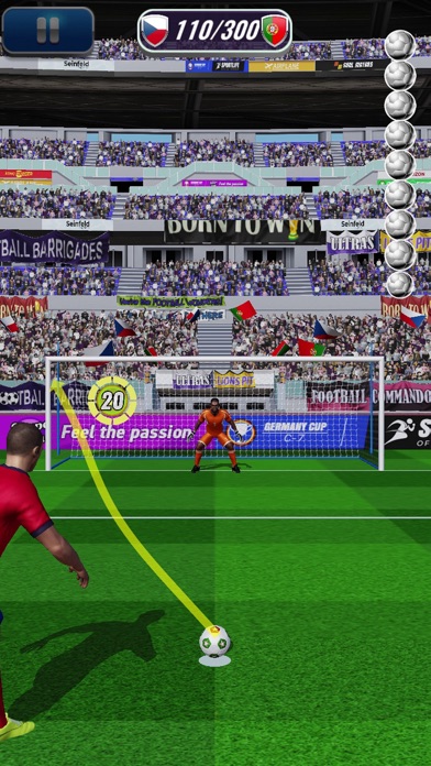 Euro Penalty Flick Soccer Screenshot