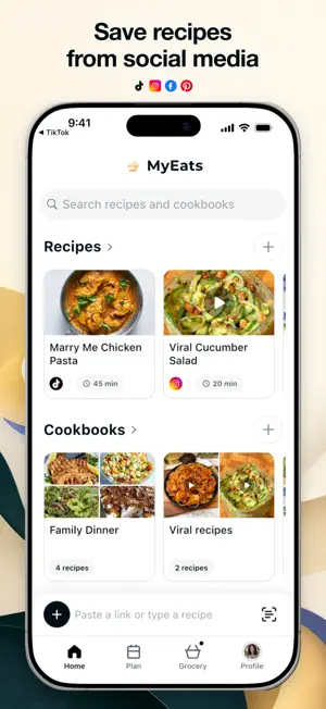 MyEats: Recipe Saver screenshot 1