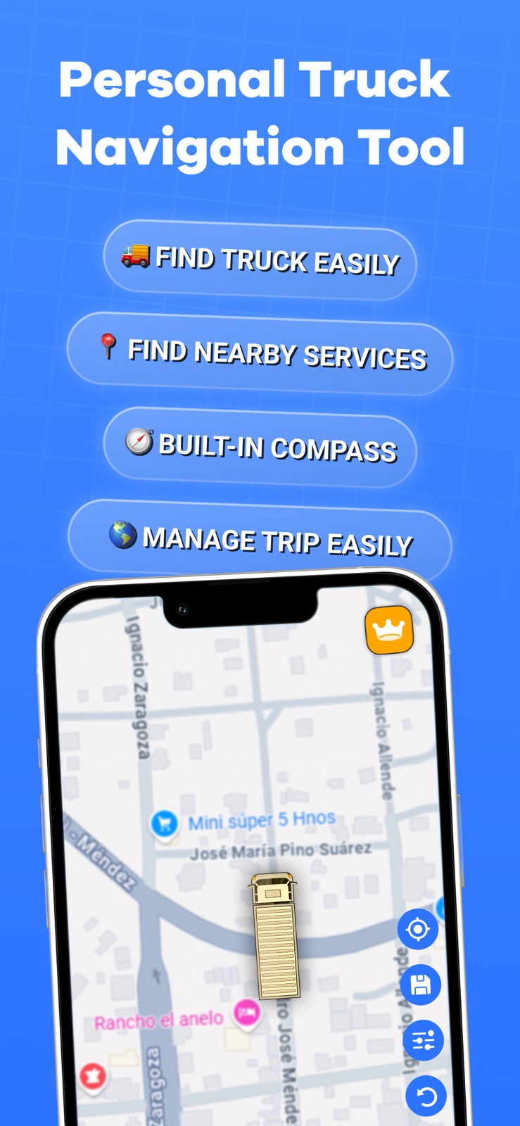 Truck Map Routes : Truck GPS iphone screenshot 1