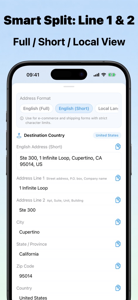 AddressGO - Address Formatter - Utilities App | MWM