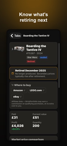 BrickPortfolio iPhone screenshot