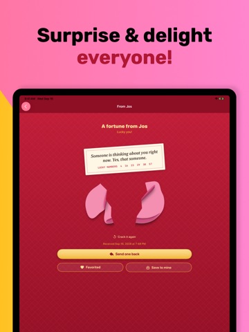 Fortune Cookie Cards & Wishes iPad screenshot