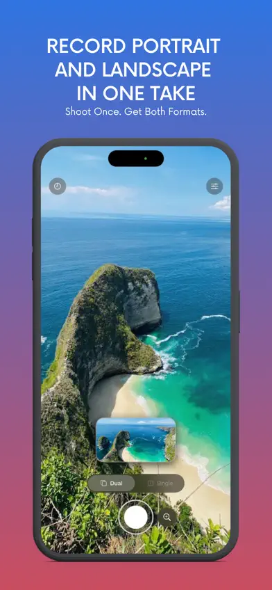OneTake: Dual Camera Recorder screenshot 1