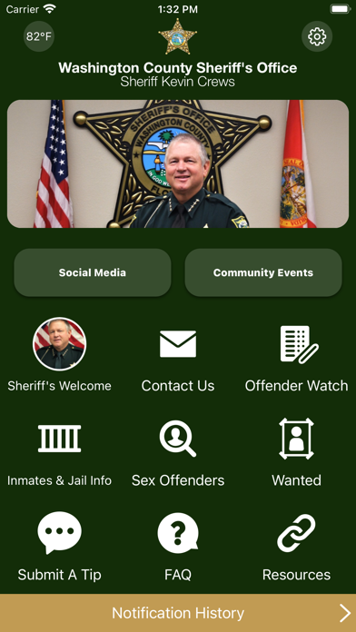 Washington County FL Sheriff Screenshot