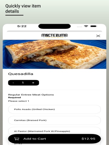 Moctezuma Grill iPad screenshot