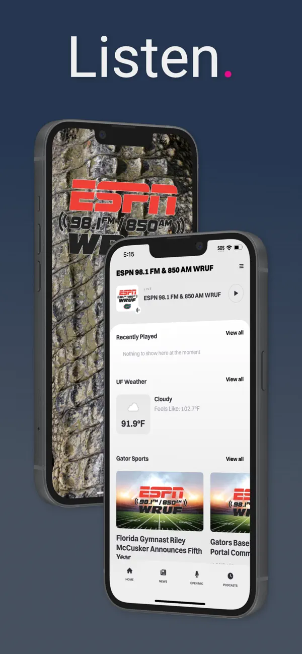 Screenshot #1 pour ESPN 98.1FM & 850AM WRUF