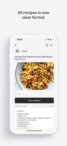 Listee: Save Recipes Screenshot 3 of 7