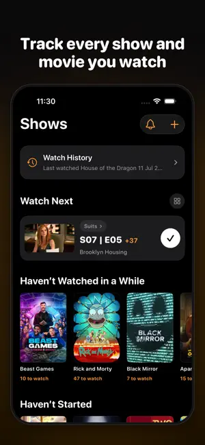 tvt: TV tracking screenshot 1
