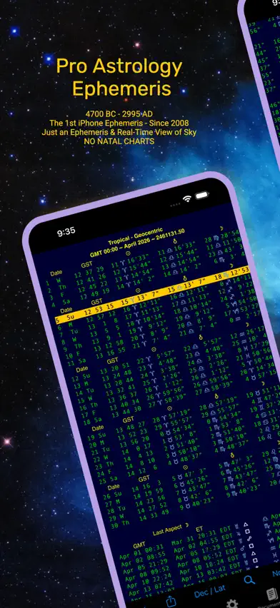 iPhemeris Astrology Ephemeris screenshot 1