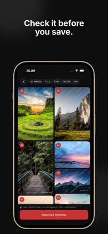 Sealer: Photo Watermark iPhone screenshot