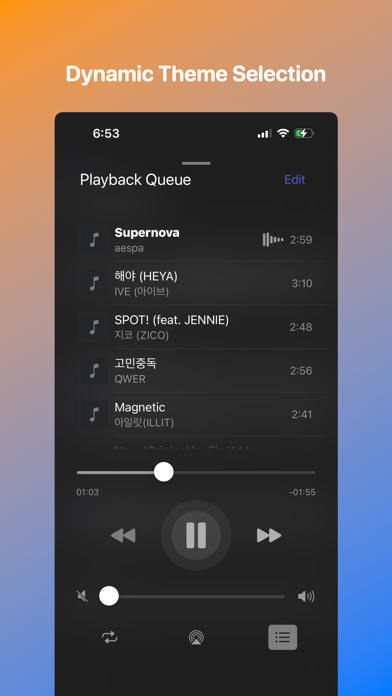 Basic Music Player Screenshot