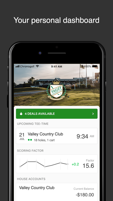 Valley Golf & CC iPhone screenshot 1 - Sports app