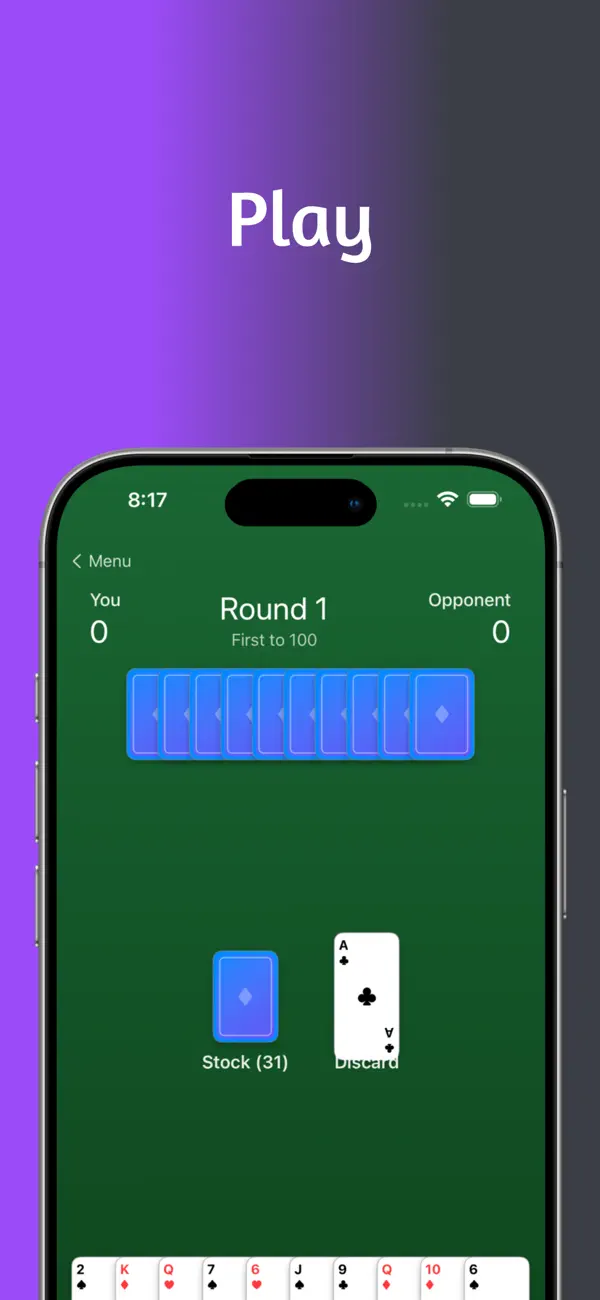 Screenshot #3 pour Gin Rummy - Play & Learn