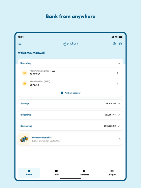 Screenshot #4 pour Meridian Mobile Banking