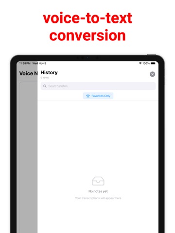 Speech to Text - Voice Typing. iPad screenshot