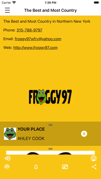 FROGGY 97FM Screenshot