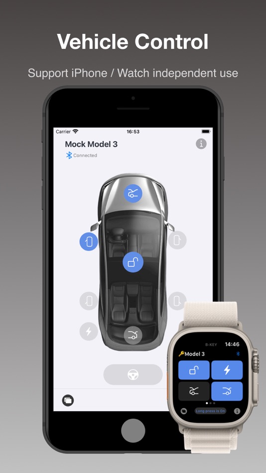 #1. B-KEY for Tesla Watch key (iOS) 게시자: 钰钢 王