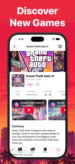 Video Game Tracker - GameLog screenshot 4