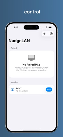 NudgeLAN screenshot
