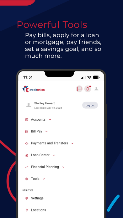 IC Credit Union Mobile Screenshot