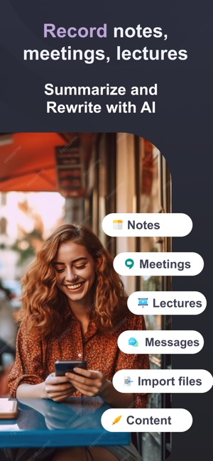 Screenshot of SpeakApp AI: Voice Notes