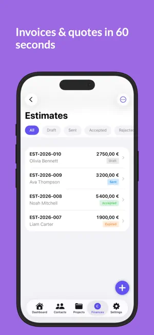 IndyCRM: Clients & Invoices screenshot 1