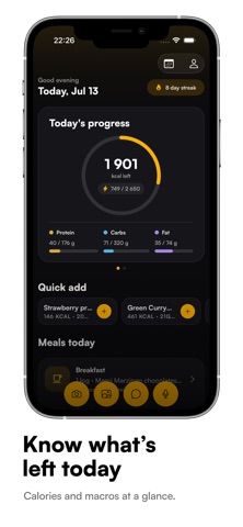 Just Ate: AI Calorie Tracker Screenshot 4 of 5