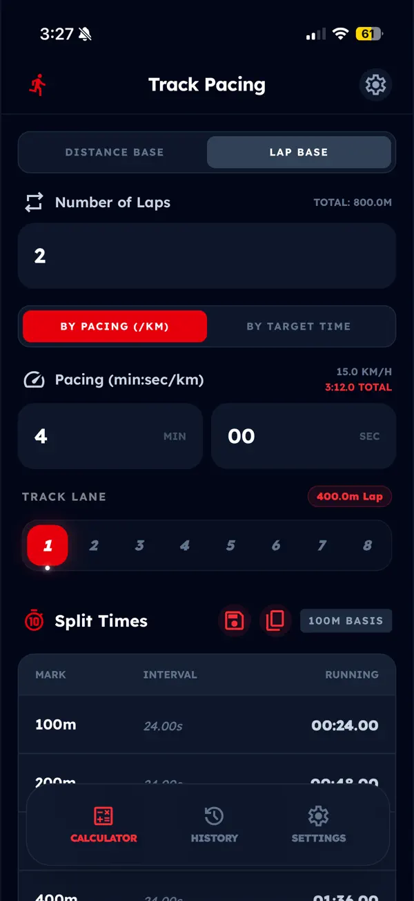 Screenshot #2 pour Track Pacing