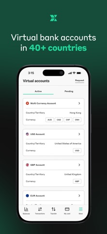 Currenxie Global Account 截图 2