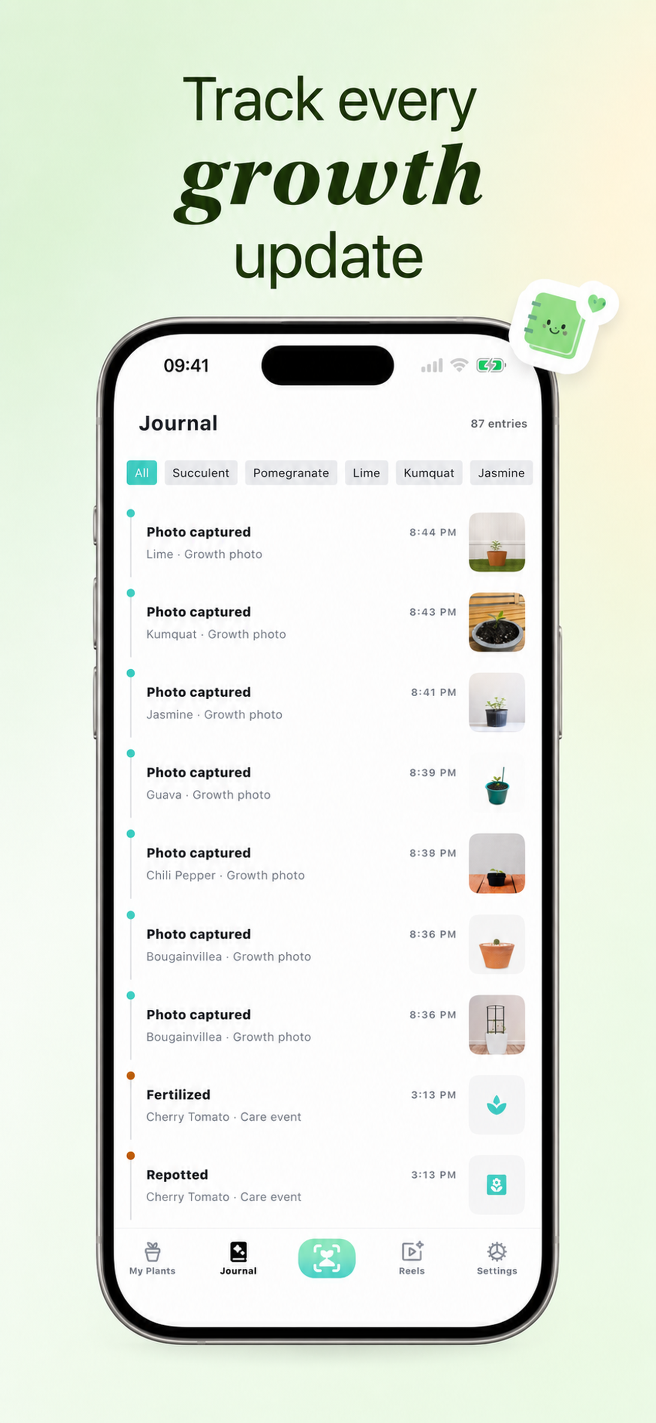 PlantReel: Growth Journal