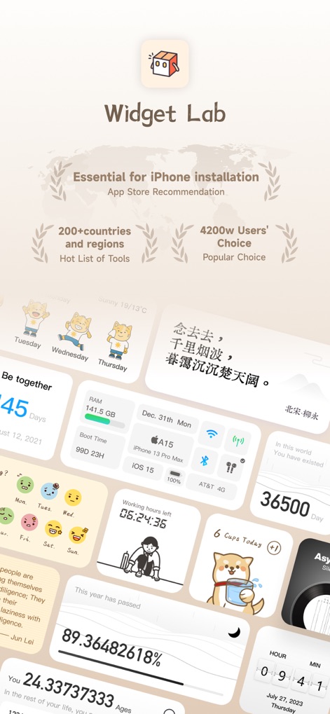 Widget Lab - Standby Themes - See how Widget Lab transforms the iPhone Home Screen with customizable widgets and practical information displays.