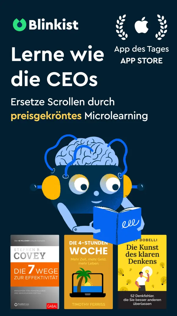 Blinkist: Book Summaries iPhone App Screenshot 1 – Bildung