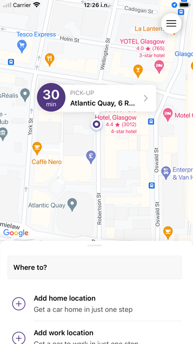Chariots Private Hire Screenshot