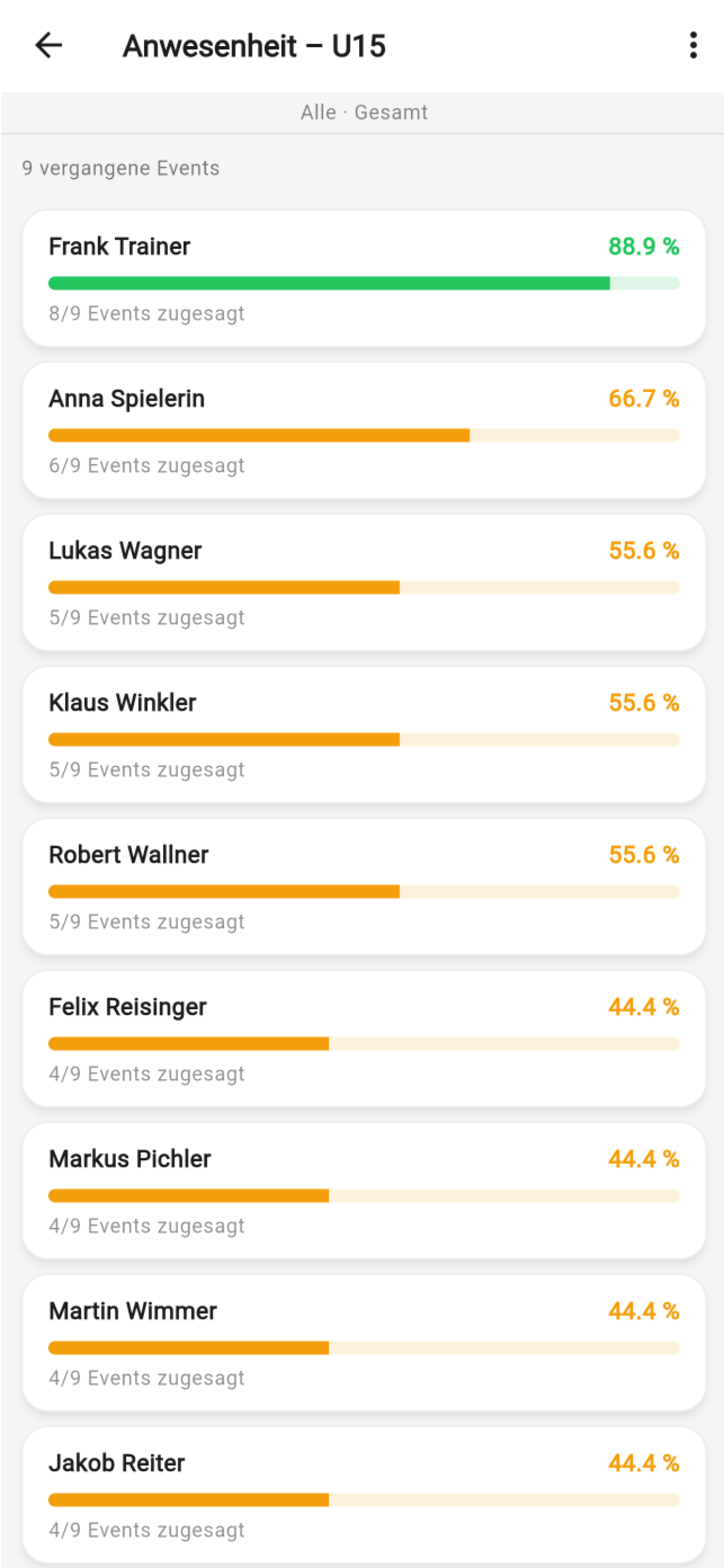 TeamRegie: Vereins-App screenshot 4