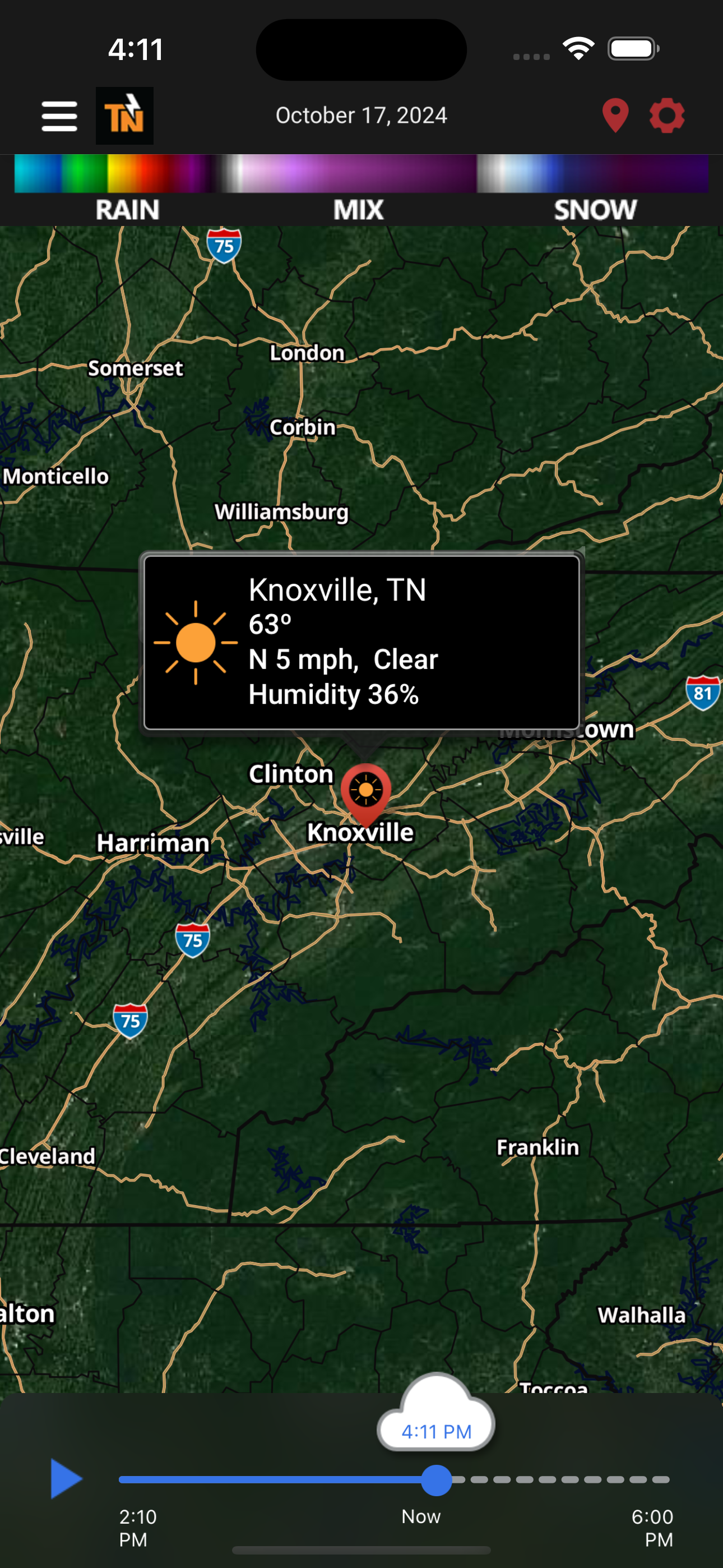 eastTNweather