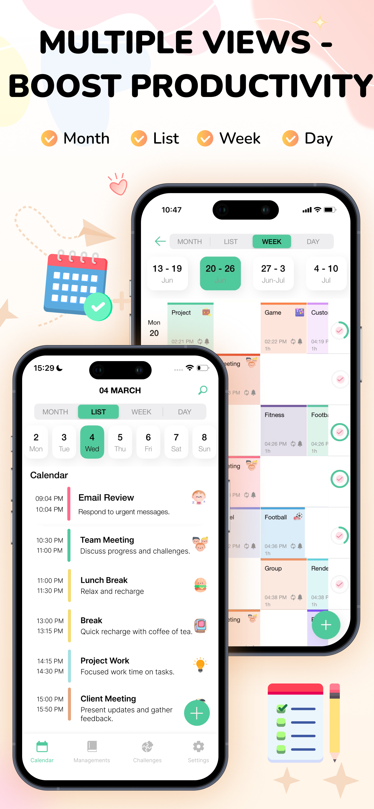 Cute Calendar - Daily Planner screenshot 4
