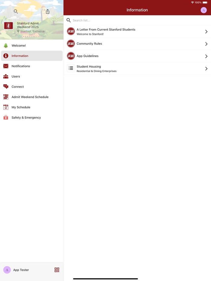 Stanford Admit Weekend