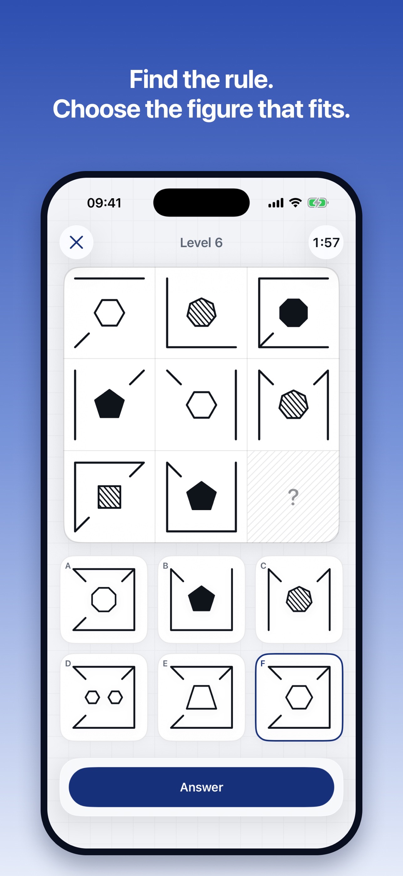 Screenshot 2 of Matrix Reasoning Trainer