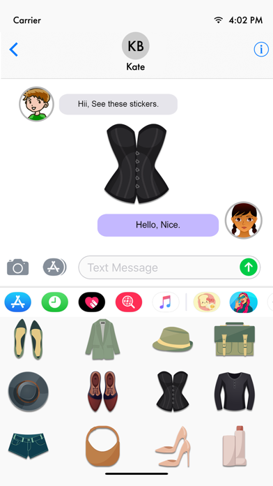 Hipster Animated Fashion Emoji Screenshot