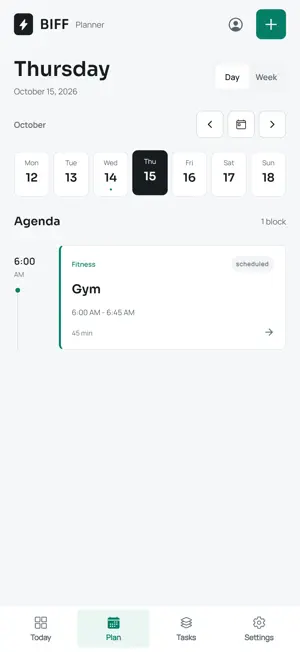 BIFF - Planner screenshot 1