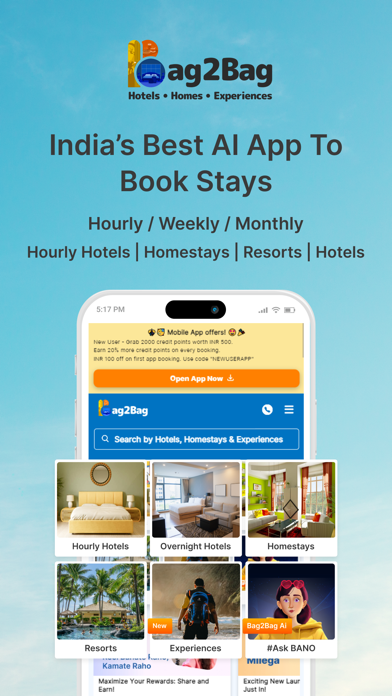 Bag2Bag Hotels, Homes, Resorts Screenshot