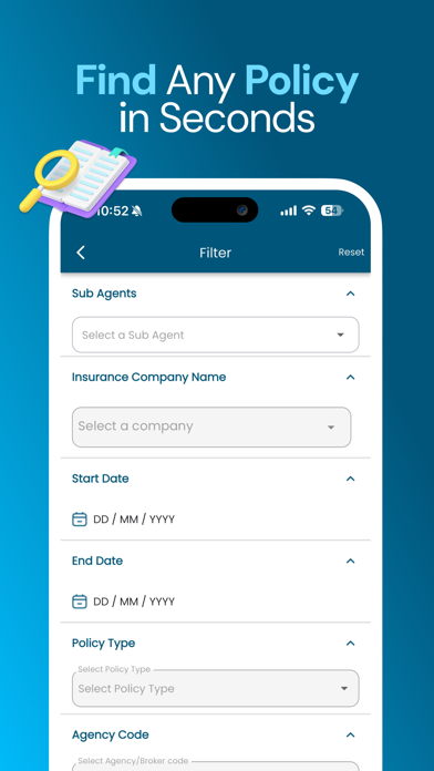 Insurance & Policy Management screenshot