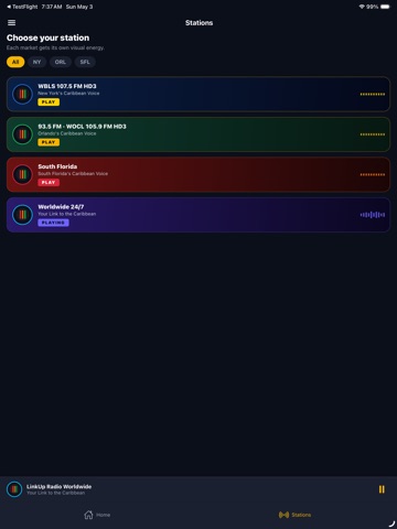 LinkUp Radio Network iPad screenshot