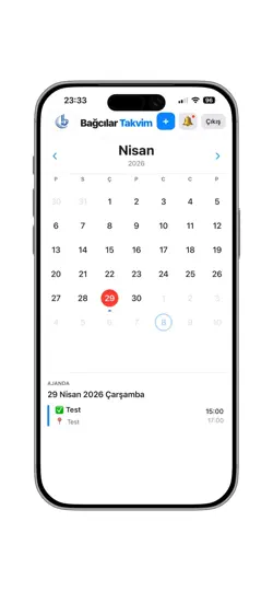 Bagcilar Takvim iPhone Ekran Görüntüsü 4